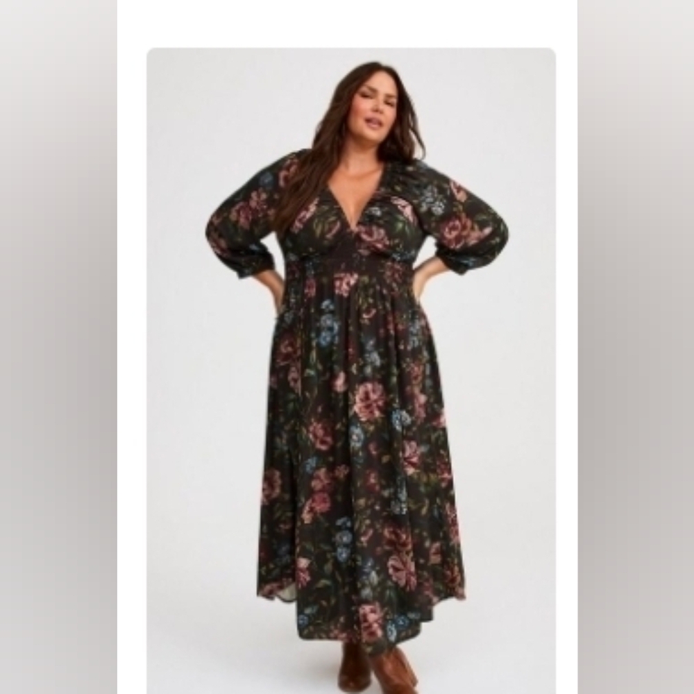 Torrid Festi Floral Maxi Dress